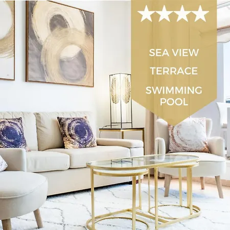 3-room Luxury With Pool And Sea View Steps From The * Cannes